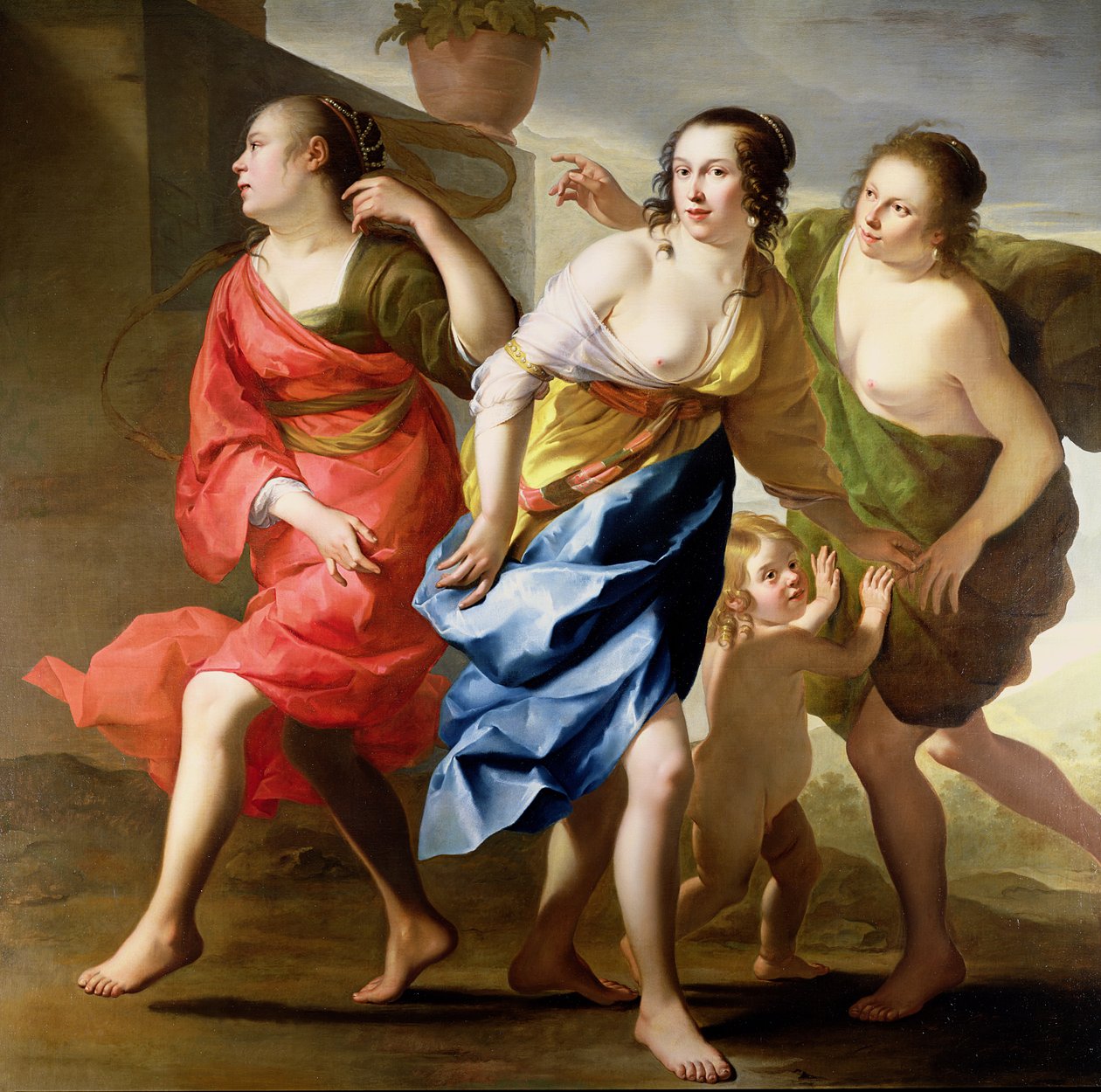 Les Trois Grâces | Gerrit van Honthorst | Estampe d'art